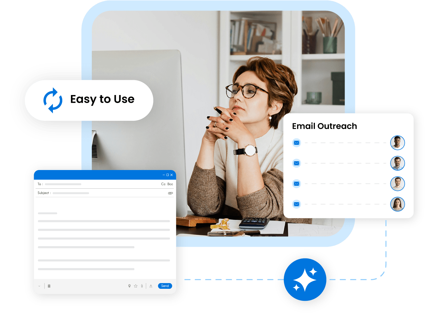 JOTIQ AI-powered recruitment platform interface showcasing intuitive dashboard design, automated outreach tools, and user-friendly navigation for recruiters