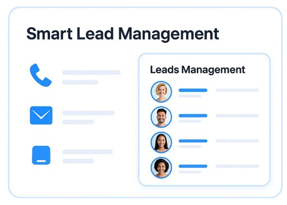 JOTIQ smart lead management dashboard showing organized leads, activity tracking, conversations, and notes in one unified view