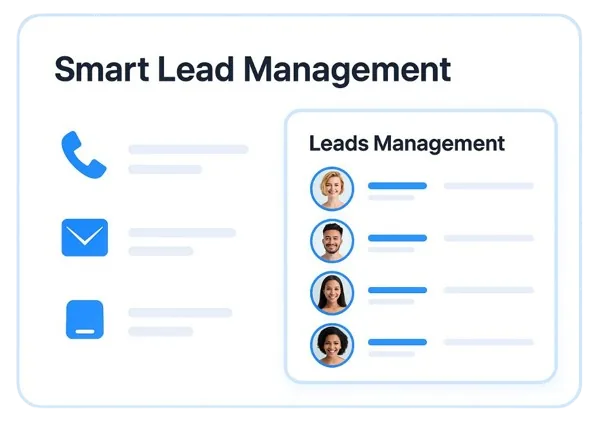 JOTIQ smart lead management dashboard showing organized leads, activity tracking, conversations, and notes in one unified view